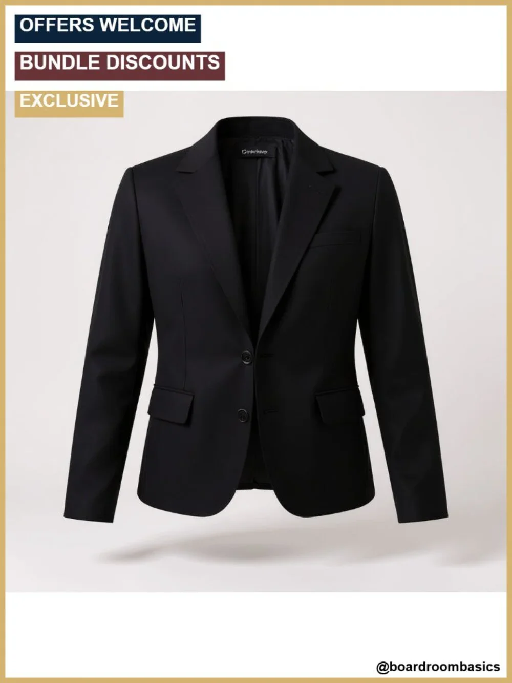 Casual Cropped Blazer Jacket Long Sleeve Notched Lapel